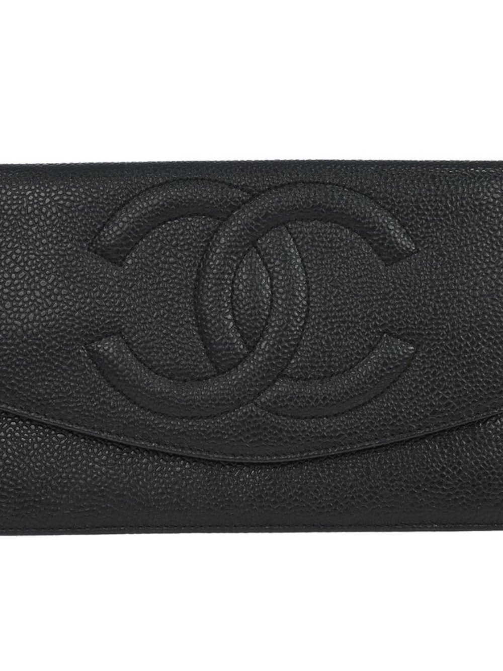 Chanel Black Calfskin Long Wallet 177928 - Picture 1 of 15